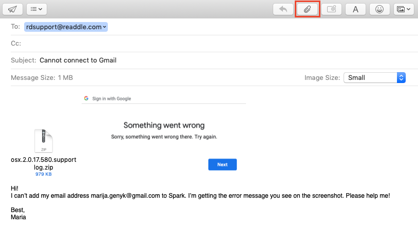 problems with attaching document to gmail on mac keeps asking for gmail login